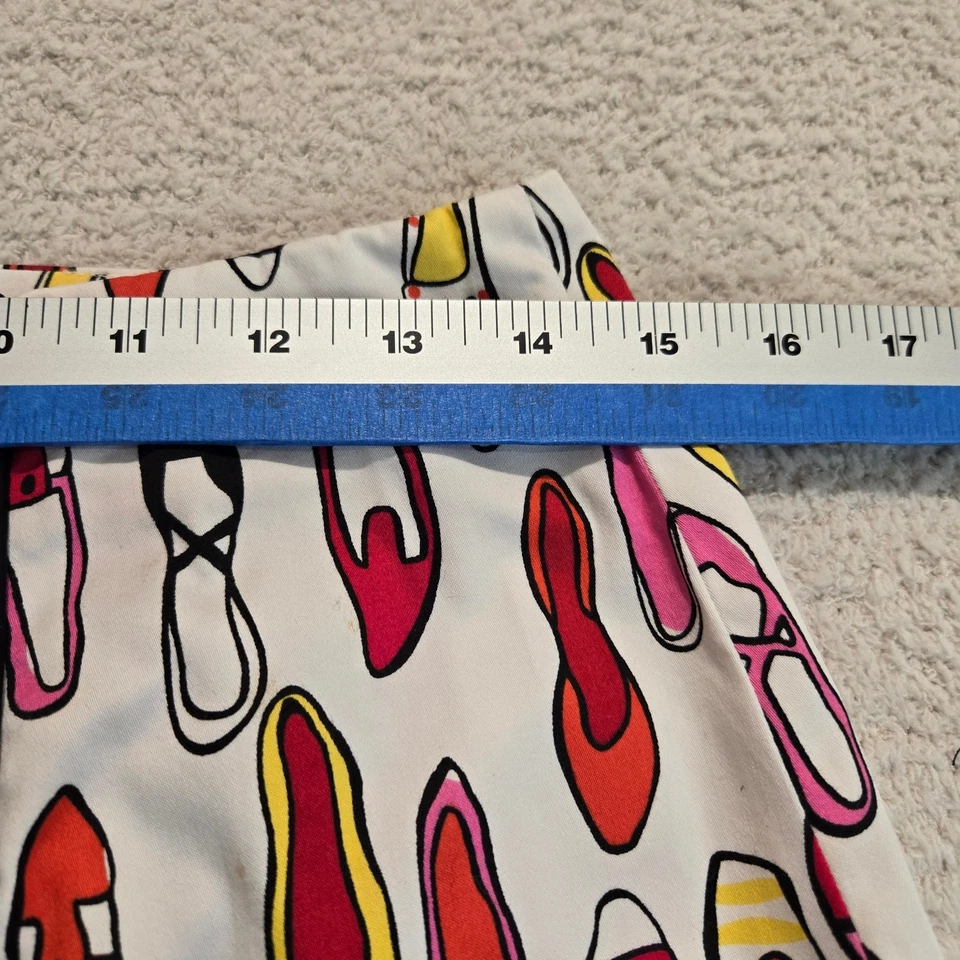 Sutton Studio Petites A-line Skirt Size 4P Shoes Print Barbie - Image 3 of 4