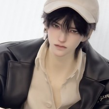 1/3 BJD SD Doll Boy Grey Head only Resin Cool Uncle Male Head Faceup Optional