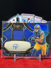 2025 Select Rookie Auto Mem Blue #RSMP-TFN Terrance Ferguson #/149 Rams SP JA