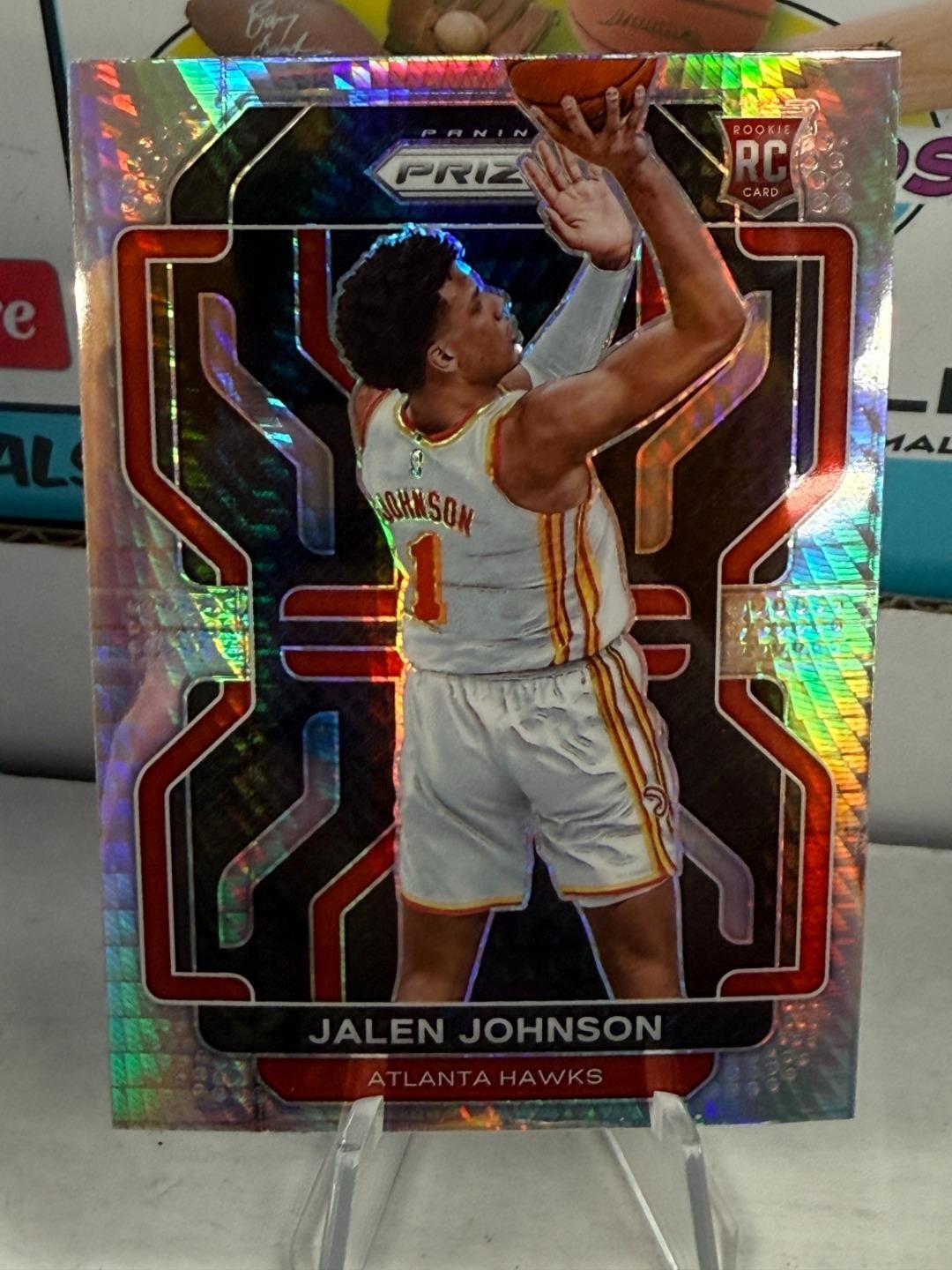2021-22 Prizm JALEN JOHNSON Hyper Prizm RC #305 Atlanta Hawks Rookie Card #1687