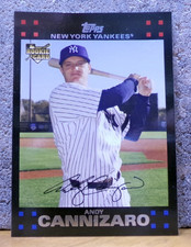 BASEBALL CARD COOL PICTURE TOPPS 2007 ROOKIE ANDY CANNIZARO NEW YORK YANKEES. rookie card picture