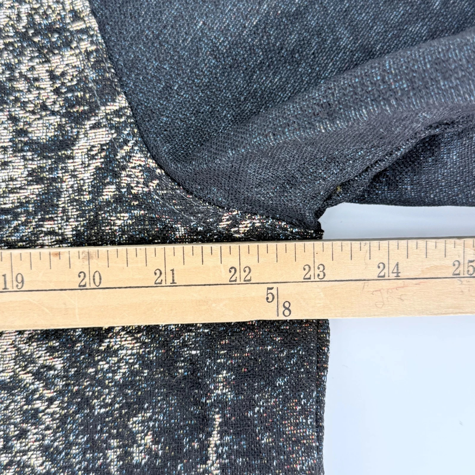Novamen Tapestry Lion Jacket L Woven Graphic Black Denim Look Streetwear Shacket - product detail image 7