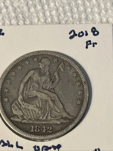 1842-P Seated Liberty Half Dollar — photo from the most recent tracked eBay sale