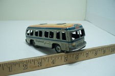 Greyhound Bus Tin Pennsylvania Lines Friction Japan Daiya Toy