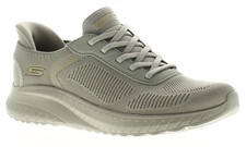 Skechers Womens Slip Ins Trainers Bobs Squad Chaos Wide Fit Slip On olive UK Siz