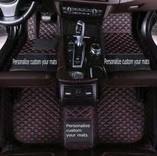 For Cadillac Car Floor Mats Personalization FloorLiner Full Coverage Carpet Rugs