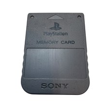 Sony Playstation 1 PS1 Official OEM 15 Block Memory Card SCPH-1020 Grey Gray