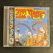 Electronic Arts Sim Theme Park PS1 (2000) E Rated NTSC-U/C Manual Included