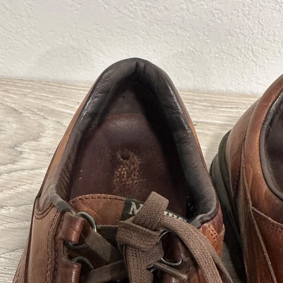 Zapatos para Hombres Mephisto Marrón Coñac Sistema de Bolsa de Aire Talla 12 EE. UU. Zapatos para Caminar Foto 4 de 4