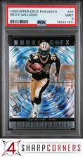 1999 UPPER DECK HOLOGrFX #65 RICKY WILLIAMS RC HEISMAN PSA 9