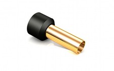 10 Stück Viablue Aderendhülsen OFC vergoldet 4,0qmm gold plated tube terminator