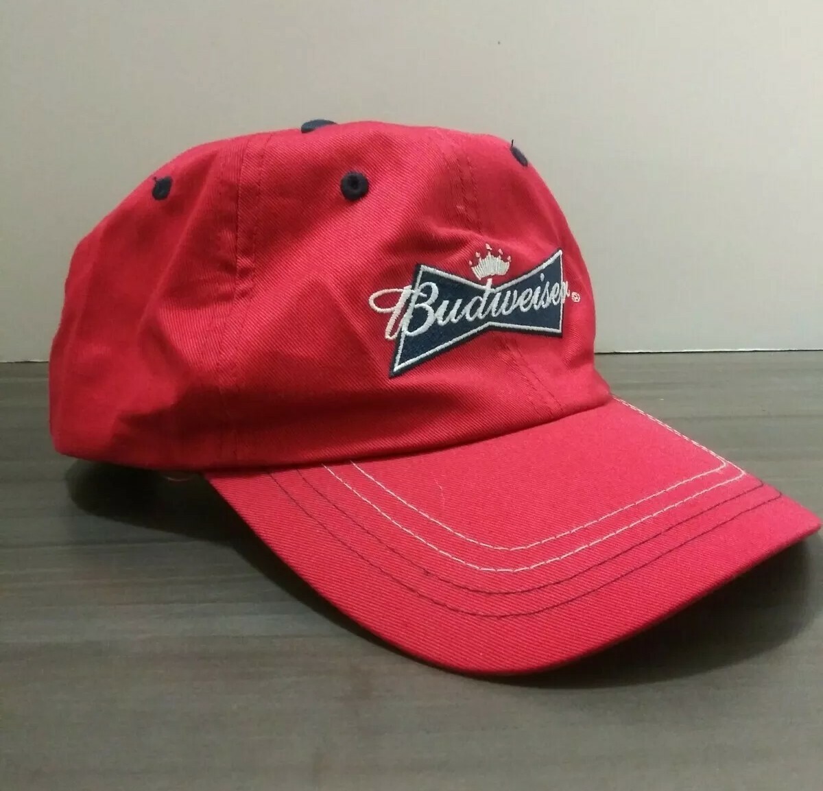 Budweiser Strapback Adjustable Hat Cap Red - image 3