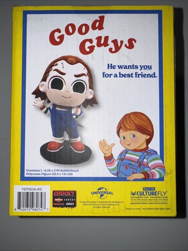 CHUCKY "Good Guys" 6 inch Bobblehead Figure - Childs Play - Culturefly - NEW! - Picture 8 of 12