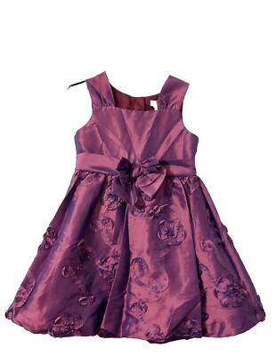 Bhs Bambini Mädchen lila Blumen ärmellos Partykleid ~ 12-18 Monate