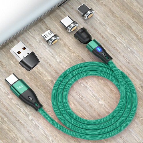 Magnetic USB C to Type C iOS Micro PD 60W Fast Charging Data Cable Right Angle - 第 42/42 張圖片