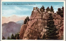 Eagle Cliff On Mt. Manitou Scenic Incline, Manitou, Colorado-Antique Postcard