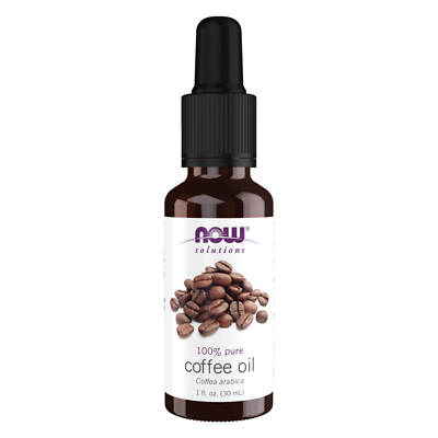 NOW Coffee Oil - 1 fl oz Coffea Arabica Seed Oil, Cold Pressed from Roasted Bean