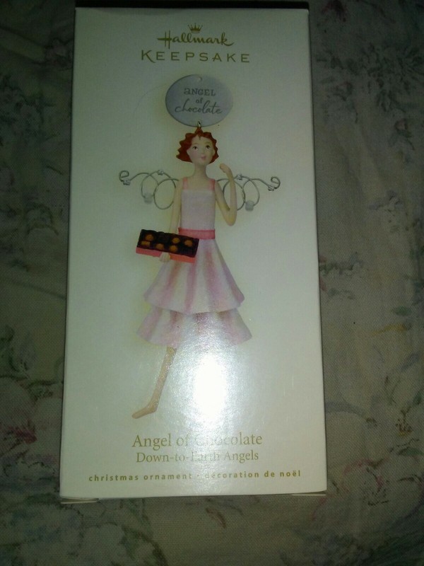 Hallmark Keepsake Ornament ANGEL OF CHOCOLATE Down to Earth Angels 2008 NIB