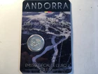 2 EURO ANDORRA 2019 COMMEMORATIVE SKI WORLD CUP NEW