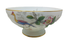 Coalport Paradise Birds Open Sugar Bowl Bone China Pedestal MADE IN ENGLAND
