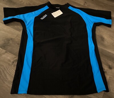 Seara Sport Stretch UPF Sun UV  Surf RASHGUARD Swim SHIRT Top WOMEN sz 3XL Bl/Bl
