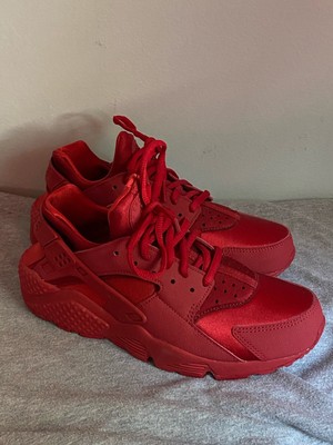 all red nike huarache womens