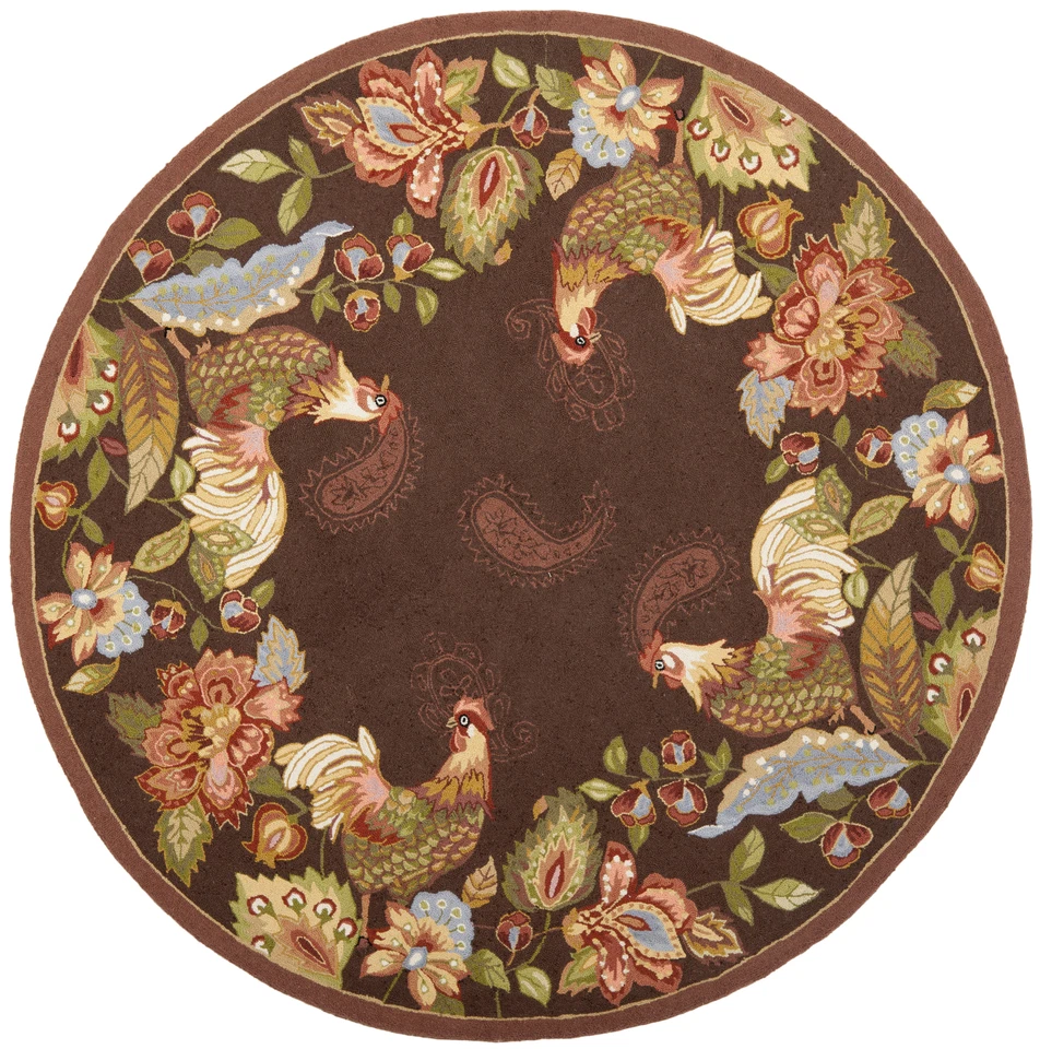 Safavieh Chelsea MAROON 6' X 6' Round Area Rug - HK314C-6R - Image 3 of 3