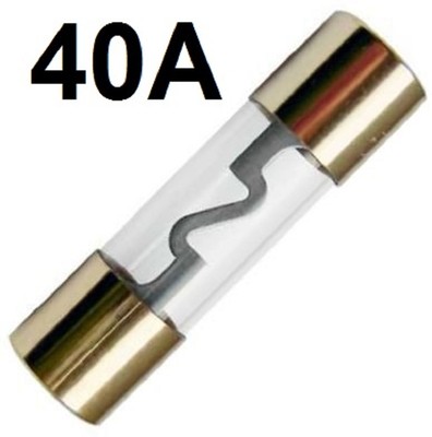 AGU Glas Sicherung 40A 10x38mm 1 Stück KFZ Auto PKW LKW CarHIFI