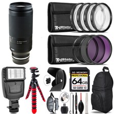 Tamron 70-300mm f/4.5-6.3 Di III RXD Lens Z Flash Tripod - 64GB Kit