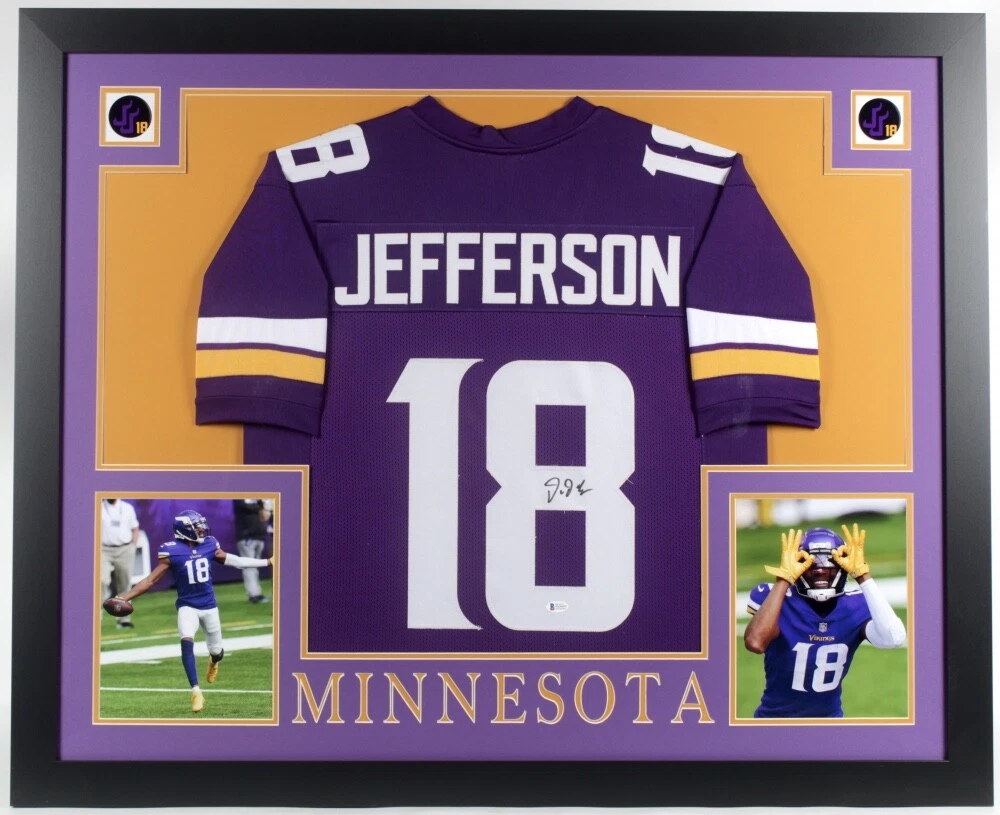 justin jefferson autographed jersey