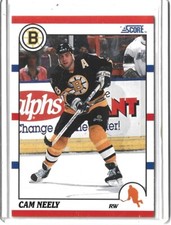 1990-91 Score Hockey NHL Cam Neely Boston Bruins #4 Trading Card Hall Of Fame+