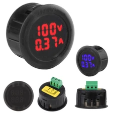 DC5-100V Digital Voltmeter LED Display Car Voltage Current Meter Panel 1-100A