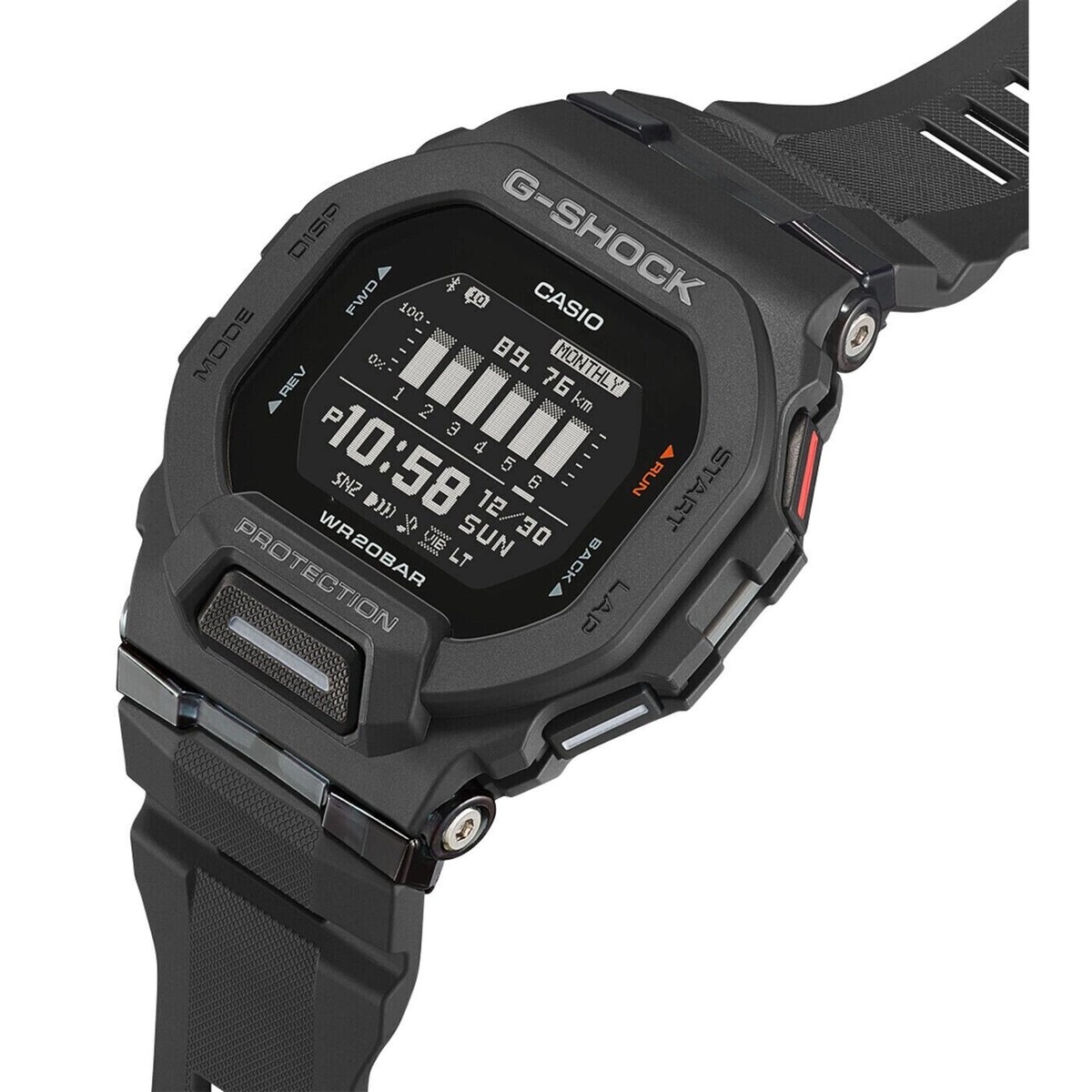 Casio G-Shock G-Squad Digital Watch Bluetooth Black Gbd-200 Casio G-Shock G-Squad Digital Watch Bluetooth Black Gbd-200