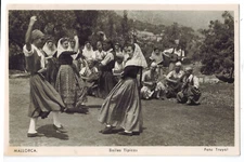 POSTCARD Spain Mallorca folk dance ethnic type regional costume Balearic islands