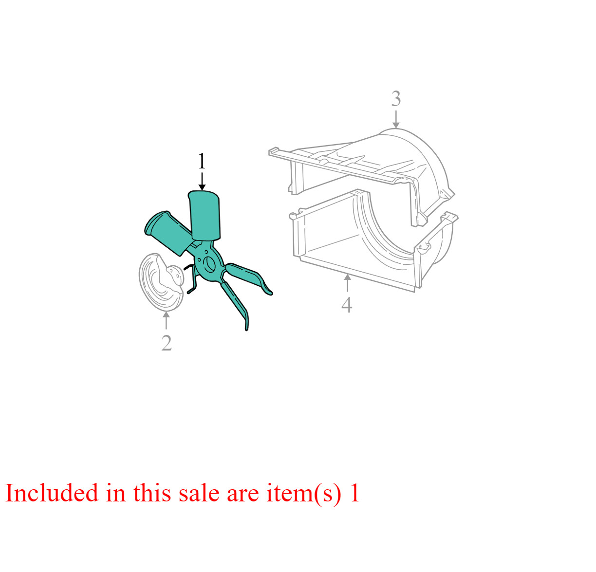 1995-1999 Chevrolet K1500 Engine Cooling Fan Assembly Used OEM  