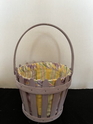 Longaberger 2006 Easter Picket Pail Basket Set - Pale Purple | eBay display picture 1