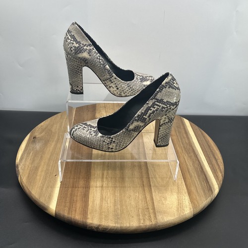 Pumps Größe 5 Damen Dune London Leder kegelförmiger Absatz mandelförmige Zehenpartie Slipper