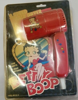 Rare Betty Boop 2 Speed Hair Dryer In Original Packaging- Unused