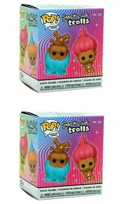 2x Funko Pop! Mystery Minis Good Luck Trolls Vinyl Figur Überraschungspaket Box