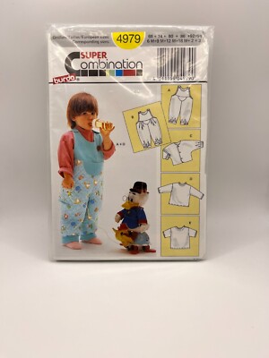 NEW Burda Super Combination 5 Patterns 4979  US 6m-3T EU 68-98 Sealed 