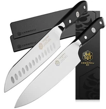Kessaku 8" Chef Knife + 7" Santoku Knife Set - Dynasty Series - German HC Steel