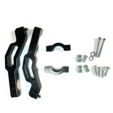 Polaris Snowmobile HandGuards Hand Guard Mounts AXYS Straight Handlebar Black