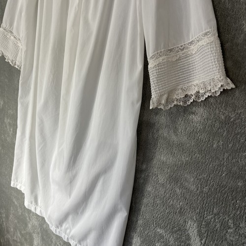 Barbizon Nightgown Women's ~Large White/Off White Cottoagecore Fairy Lace **NOTE - Picture 12 of 12