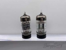 Matched Pair General Electric GE 12AT7WB/6201 Dual Triode Guitar Amp. Audio Vacu