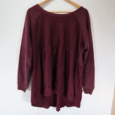 Maurices Women's Plus Sweater Blouse Size 2XL Tiered Tunic