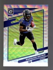 2021 OPTIC PREMIUM BOX SET WAVE PRIZM #126 MARQUISE BROWN /299 RAVENS QTY