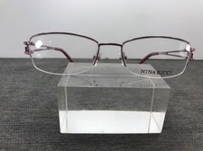 Nina Ricci Authentic Eyeglasses France Pink Rimless NR2295 52-17-135 9517
