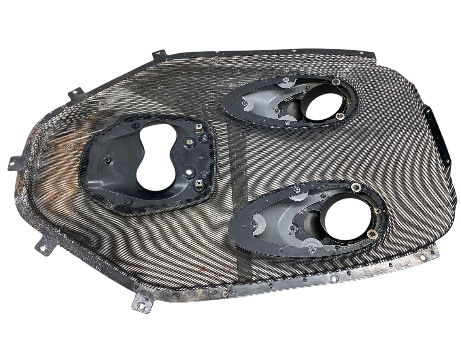2019-2021 MCLAREN 600LT REAR ENGINE COVER MESH INSERT TAIL PIPE *FIRE DAMAGE*