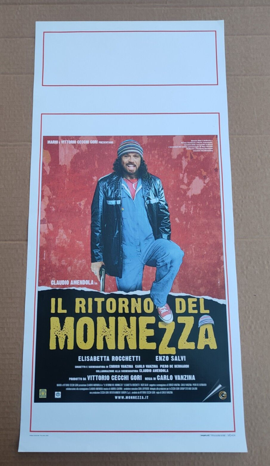Locandina originale film Il ritorno del Monnezza (2005) - Regia di Carlo Vanzina