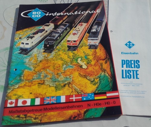 ROCO GESAMT KATALOG 1979 MIT PREISLISTE MODELLBAHN SPUR 0 H0 H0e N VINTAGE